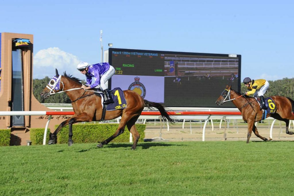 BURBANK circles the field to win in dominant fashion at Wyong